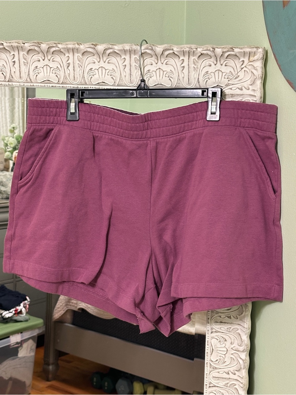 Maurices Plus Size Women's Lounge Shorts in Mauve Plum